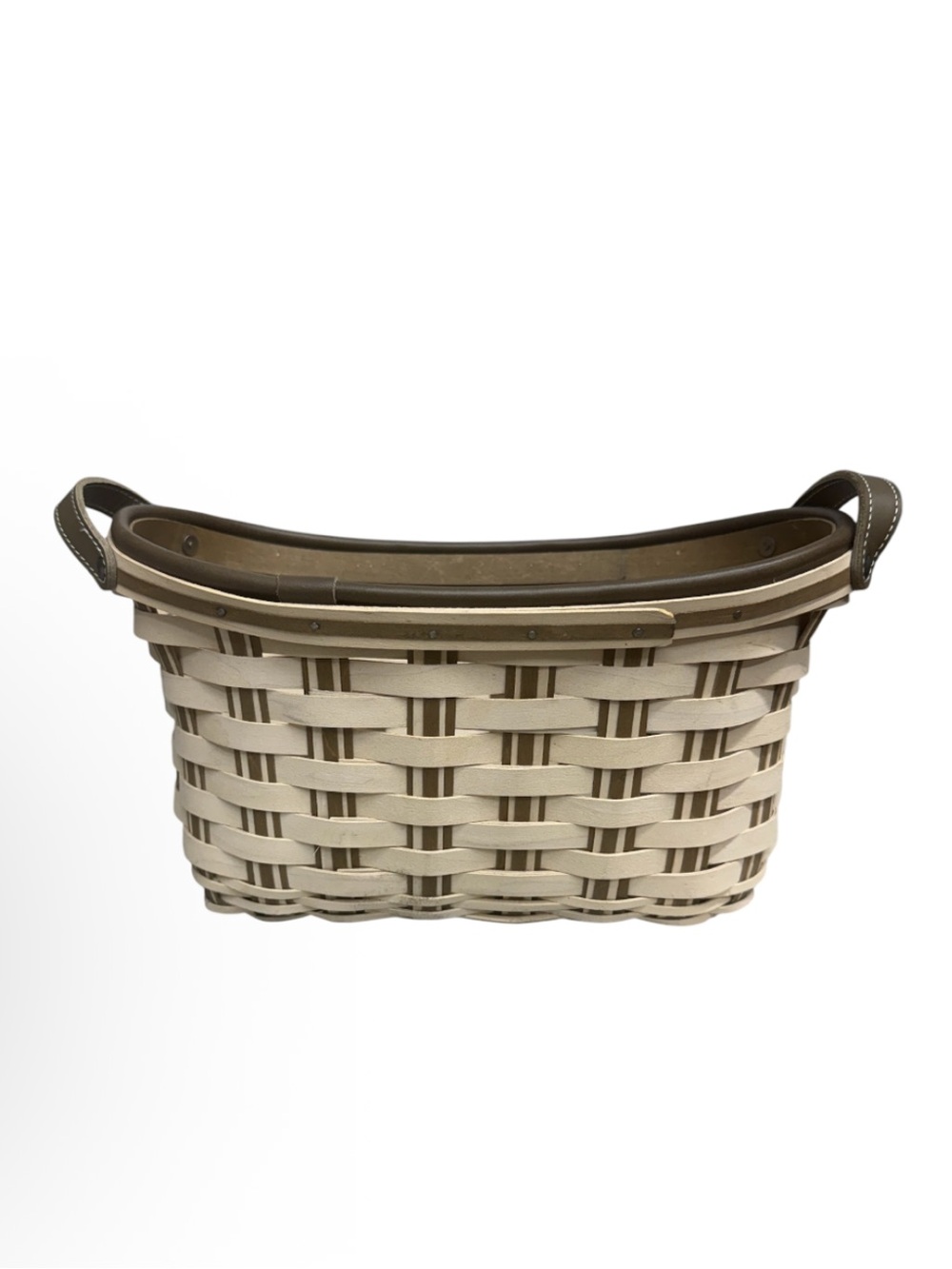 Vintage Longaberger Large Woven Basket - Picture 4 of 7